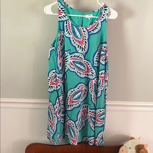 Crown & Ivy Green Sundress Sleeveless Halter Casual